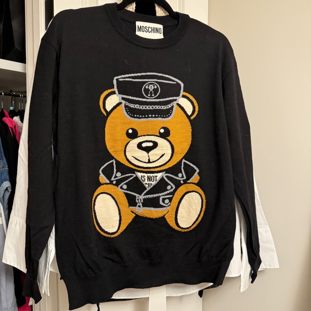 Moschino teddy bear sweater